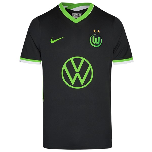 Camiseta Wolfsburgo Replica Segunda Ropa 2020/21 Verde Marino